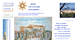 Desktop Screenshot of hotel-lou-cagnard.com