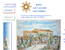 Tablet Screenshot of hotel-lou-cagnard.com